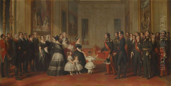 The Reception of Louis-Philippe, King of the French, at Windsor Castle, 8 October 1844 - view 1