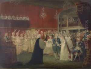 The Marriage of George, Prince of Wales, and Princess Caroline of Brunswick by William Hamilton