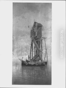 A Shrine to the Madonna on the Venetian Lagoon near Chioggia