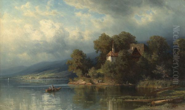 Chapel on the Lake of Lowerz - view 1