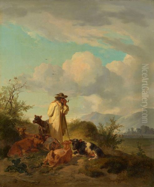 Shepherd in a Landscape - view 1