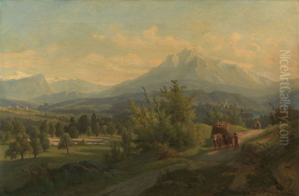 View of the Pilatus from the Emmenthal - view 1