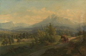 View of the Pilatus from the Emmenthal by Jakob Josef Zelger
