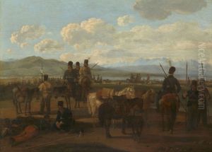 Bivouac of Cossacks by Wilhelm von Kobell (1766-1853)