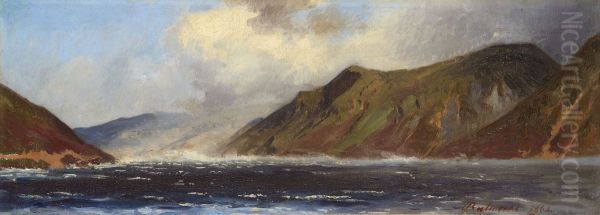 A Storm on Loch Muick - view 1