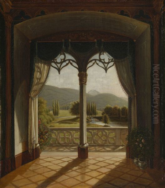 A View from the Window of the Duke's Drawing-Room at Reinhardsbrunn - view 1