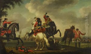 A Skirmish between English and French Cavalry by David Morier