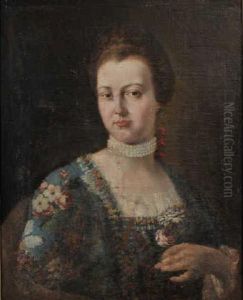 Portrait De Catarina Castiglione by Sebastiano Ceccarini