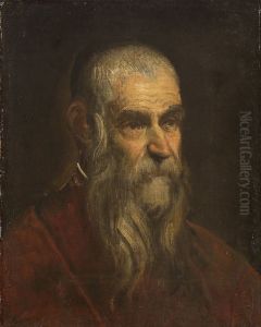 Brustbild eines alten Mannes by Domenico Tintoretto