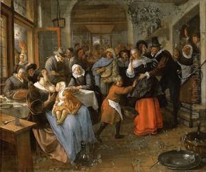 Der betrogene Brautigam by Jan Steen