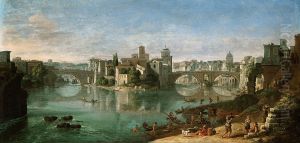 View of Tiber in Rome