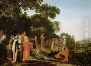 Predigt Johannes des Taufers by Esaias Van De Velde