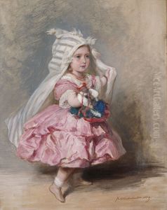 Princess Beatrice (1857-1944), later Princess Henry of Battenburg by Franz Xavier Winterhalter