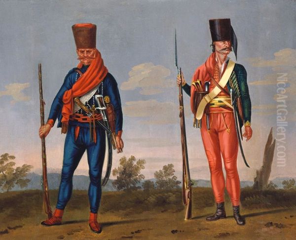 Bannalist and Pandour, 'Freikorps Trenck'. - view 1