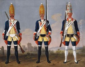 Grenadiers, Grenadier Regiment, Foot Guards and Regiment 'Konig'. by David Morier