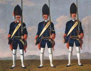 Grenadiers, Infantry Regiments "Hirzel', 'Constant'(?) and 'Stuerler'(?). Grenadiers, Infantry Regiments "Hirzel', 'Constant'(?) and 'Stuerler'(?).