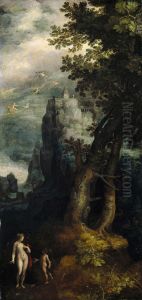 Venus and Amor and the Castle of Love by Roelant Savery