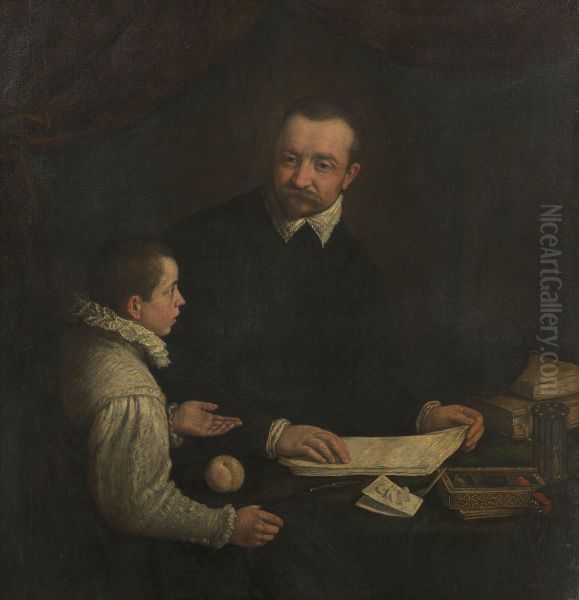 Portrait of a Boy with his Tutor - view 1