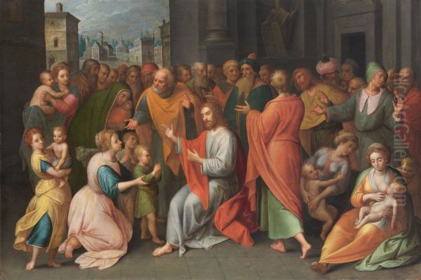 Christ blesses the children - view 1