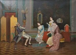 Interieur Italien Du Xix° Siecle by Adriano Cecchi