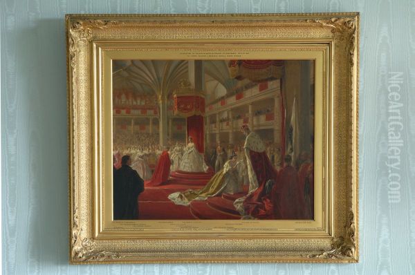The Crown Princess doing homage - view 1