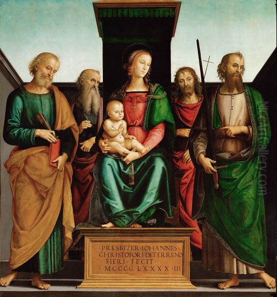 Mary with Child and Four Saints - view 1