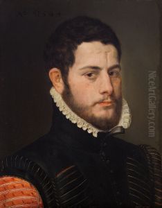 Bildnis eines Mannes mit Stirnnarbe by Frans Pourbus the Elder
