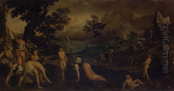 Gathering of Manna - view 1