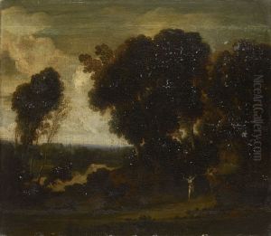 Daphne and Apollo in a Landscape by Herman Van Swanevelt