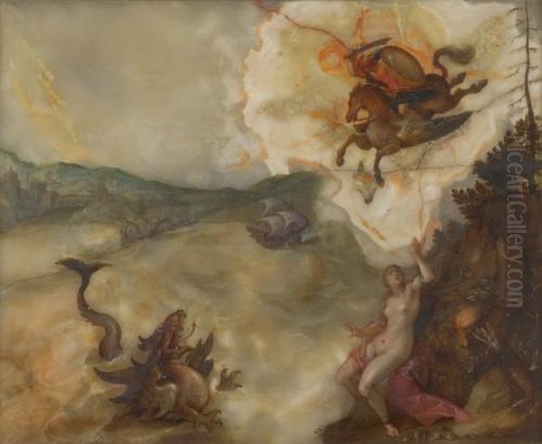Befreiung der Andromeda, Entfesselung der Winde durch Aeolus und Aeneas - view 1