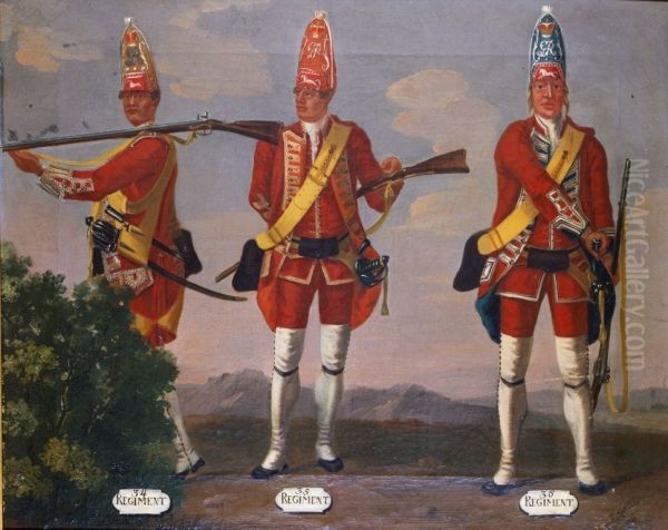Grenadiers, 34th, 35th and 36th Regiments of Foot, 1751 - view 1