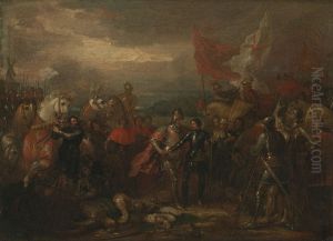 Edward III with the Black Prince after the Battle of Crecy by Benjamin West