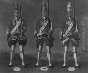 Grenadiers, 1st Royal, 2nd Queen's and 3rd Regiments of Foot, 1751 Grenadiers, 1st Royal, 2nd Queen's and 3rd Regiments of Foot, 1751