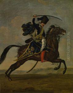 Private, Regiment of Hussars 'Kalnoky' by David Morier