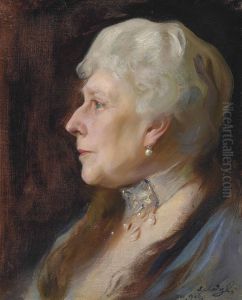 Princess Beatrice (1857-1944), when widow to Prince Henry of Battenberg (1896-1944) by Philip de Laszlo