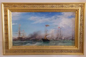 The Naval Review at Spithead, 23 April 1856 by George Housman Thomas