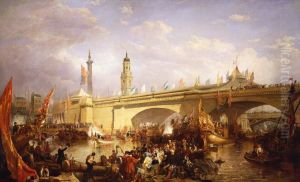 The Opening of New London Bridge, 1 August 1831 by Clarkson Frederick Stanfield