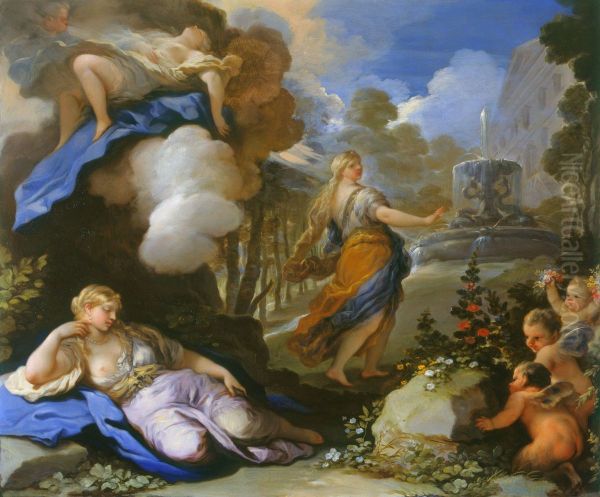 Psyche Transported and Discovering Cupid's Palace - view 1