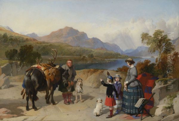 Queen Victoria at Loch Laggan - view 1