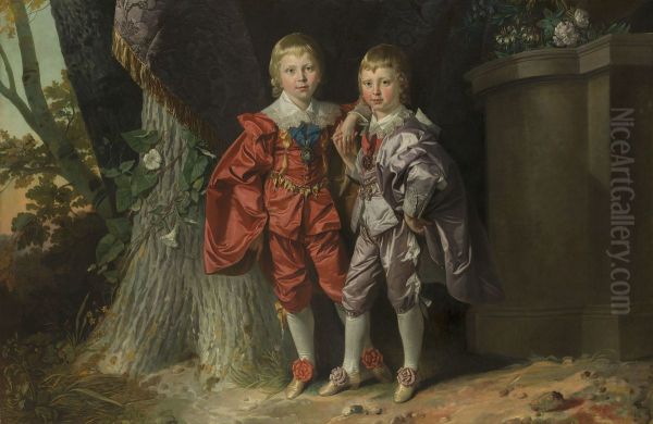 George IV when Prince of Wales, with Frederick, Duke of York when Prince Frederick - view 1