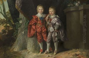 George IV when Prince of Wales, with Frederick, Duke of York when Prince Frederick by Johann Zoffany