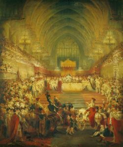 The Banquet at the Coronation of George IV by George Jones