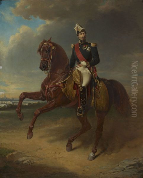 Portrait equestre de Napoleon III - view 1