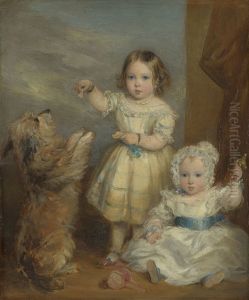 Victoria, Princess Royal (1840-1901) and Albert Edward, Prince of Wales (1841-1910) by Francis Grant