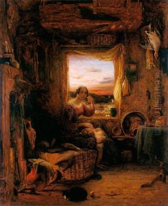 The Interior of an English Cottage by William Mulready