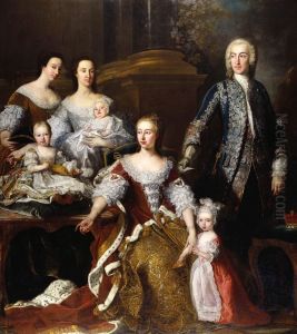 Augusta, Princess of Wales with Members of her Family and Household Augusta, Princess of Wales with Members of her Family and Household