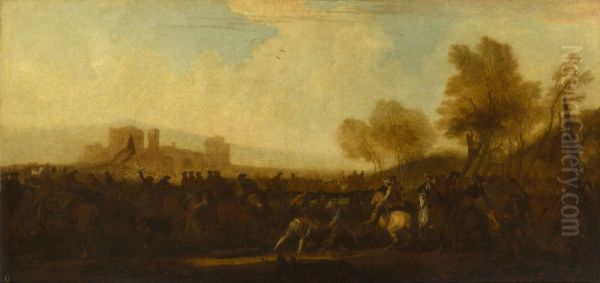 Raising Earthworks against a City - view 1