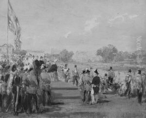 The Presentation of Crimean Medals by Queen Victoria, 18th May 1855 by George Housman Thomas