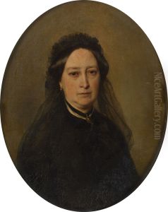 Feodora, Princess of Hohenlohe-Langenburg (1807-72) by Franz Xavier Winterhalter