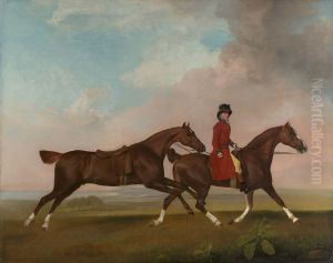 William Anderson with two Saddle-Horses by George Stubbs